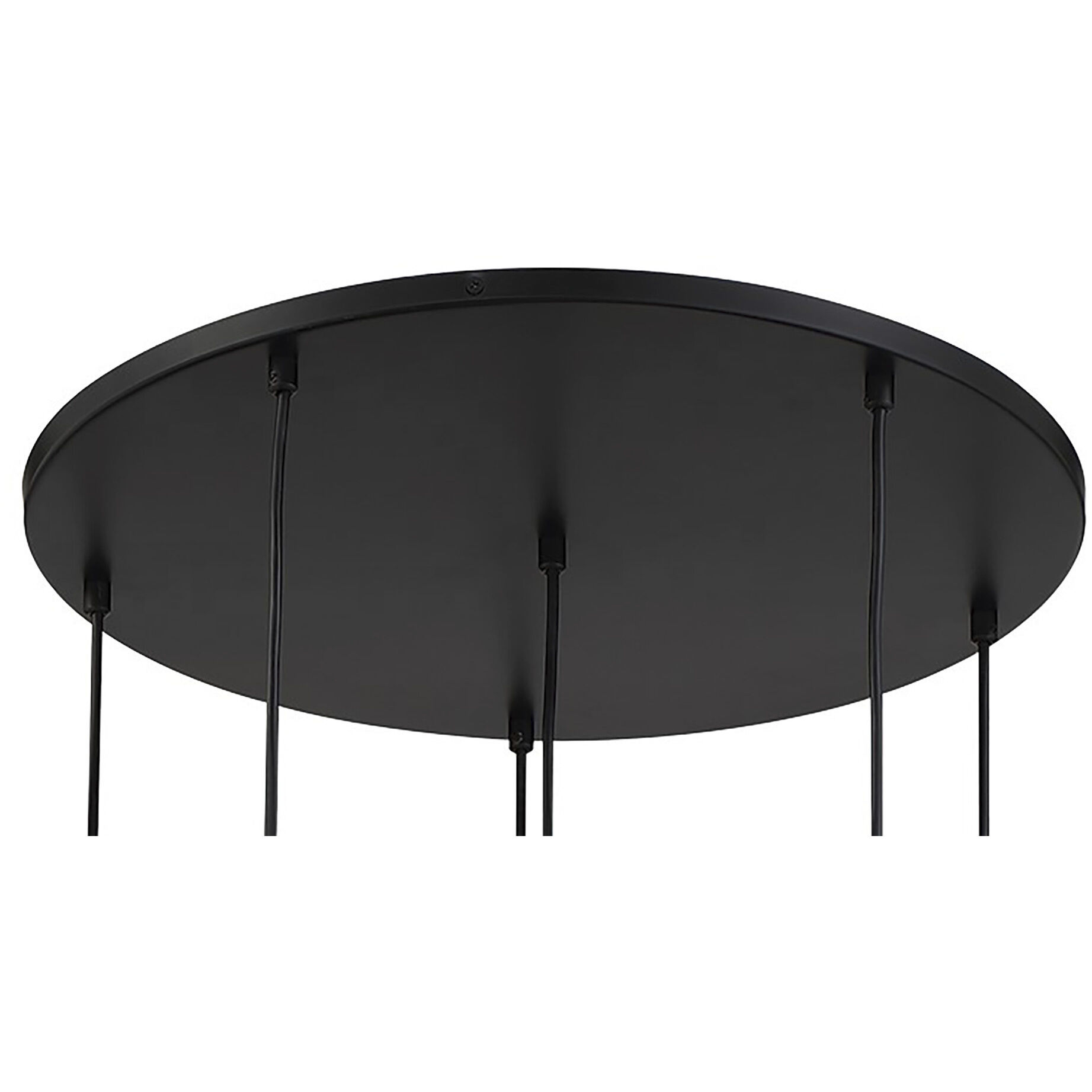 Cody 6 Light Coal/Soft Brass Pan Pendant Ceiling Light